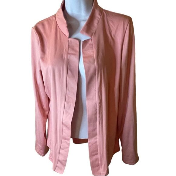 New Pink Blazer Cardigan- Large NWOT - Picture 1 of 4